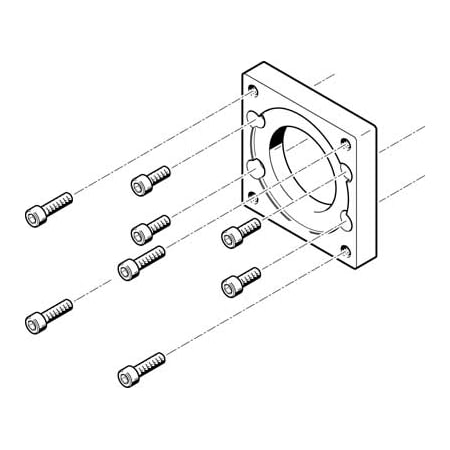 Festo Motor Flange EAMF-A-62B-87A EAMF-A-62B-87A